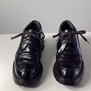 Vintage women’s Prada, lug sole lace up loafer